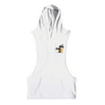 thumbnail image 7 of Taqqpue Men's Workout Hooded Tank Tops Summer Solid Color Sleeveless Gym Hoodies Bodybuilding Hawaiian Palm Tree Print T-Shirts Hawaii Beach Vacation, 7 of 7