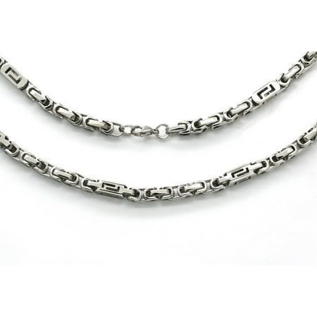 Hmy Jewerly Stainless Steel Byzantine Necklace