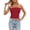 Red, variant on Strapless Bras for Women Off-The-Shoulder Sleeveless Tube Top Stretchy Camisole With Removable Pads Dual Wear Design for Layering And Daily Outfits Black M