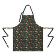 thumbnail image 2 of Colorful Camouflage Dinosaurs Pattern Apron-Garden Aprons for Women with Pockets-Cotton Linen Waterproof Kitchen Cooking Gardening Aprons Adjustable for Kitchen,Cooking,BBQ and Salon 33x27 Inch, 2 of 7