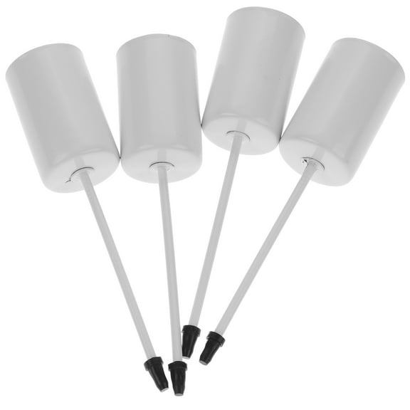 White Stainless Steel Candle Holders with Spike for Decorative Garlands and Wreaths 4pcs