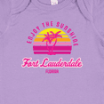 thumbnail image 4 of Inktastic Summer Enjoy the Sunshine Fort Lauderdale Florida in Pink Boys or Girls Baby Bodysuit, 4 of 5