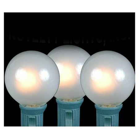 25 Pack G40 Outdoor Lighting Patio Globe Shape Replacement 25 Pack G40 Outdoor Lighting Patio Globe Shape Replacement Bulbs Frosted White