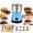 Blue, variant on High-Speed Stainless Steel Grain Grinder, Electric Food Mill Kitchen, Home Spice Grinders, Coffee Mills, Milling Wheat Flour Sesame Seed Attachment, Household Pulverizer Powder Machine