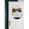 thumbnail image 3 of Choose To Be Grateful Sign Front for Door Decoration, 11 in Round Wood Wreaths Wall Hanging Outdoor, Farmhouse, Porch, for Spring Summer Fall All Seasons Holiday Christmas, 3 of 5