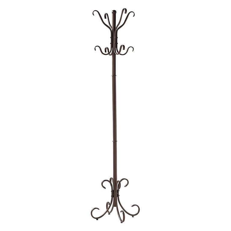 Marion Coat Hat Rack Stand Copper Metal 8 Hooks 67.5