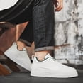 thumbnail image 4 of CORASUN Men's Cream and Green Fashion Sneakers, Durable Water-Resistant Soft Sole Casual Shoes for Teens & Men, Ideal for Streetwear, Travel and Outdoor Activities, 4 of 10