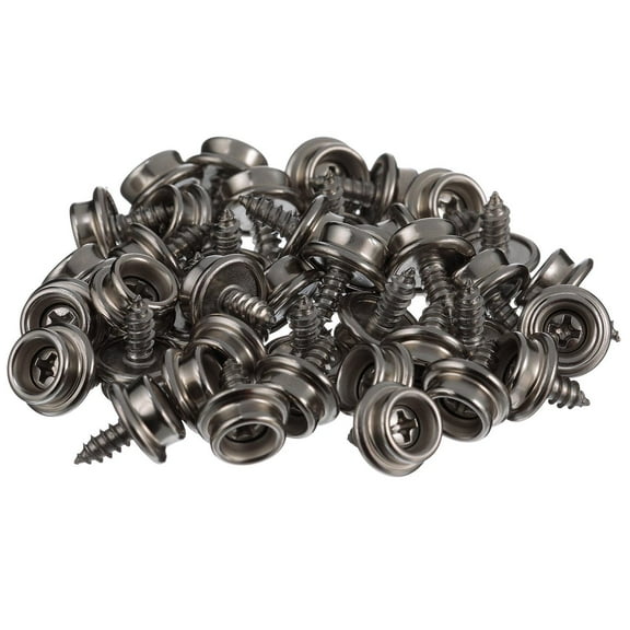 Seachoice 59397 Stainless Steel Button Stud with Tapping Screw - 40 Pack