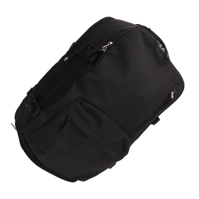 Grand Sac à Dos de Voyage à Main, Sac à Dos de Voyage Portable Léger pour Femmes avec Poche Zippée Cachée Imperméable pour Ranger les Bagages Noir, Gris