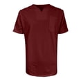 thumbnail image 5 of pstuiky camisetas de hombre, Camisa informal de verano para hombre, de manga corta, color liso, con cuello en V y bolsillo camisas casuales para hombre m, 5 of 5