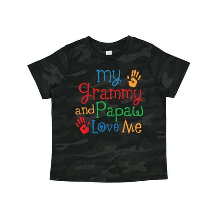 

Inktastic Grammy and Papaw Love Me Grandchild Boys or Girls Toddler T-Shirt