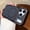 Black, variant on Magnetic Silicone Phone Case Compatible with iPhone 17 Pro Max, Shockproof Protective Cover with Camera Lens Guard, Soft Touch Color Block Design, Wireless Charging Compatible
