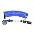 thumbnail image 3 of Hosecoil 3/8 Inch Self Coiling Garden Rv Outdoor Water Hose (25.00 Blue With Shower Wand), 3 of 4
