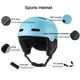 thumbnail image 4 of Casco de esquí Casco de seguridad con gafas moldeado integralmente 12 ventilaciones para niños adultos, 4 of 7