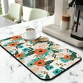 thumbnail image 2 of 2 Pack Washable Rubber Multicolored Flower Leaves Dish Drying Mats for Kitchen Counter Home Large Coffee Bar Pad Accessories and Decor for Utensils Stemware (2pcs 19.5''x12''), 2 of 6