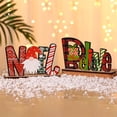 thumbnail image 4 of KG decoraciones navideñas en Stock Noel Navidad Natale madera Santa decoraciones navideñas coloridas palabras de madera Feliz Navidad ornamento, 4 of 4