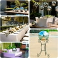 thumbnail image 5 of Efavormart 2 Pack Silver Stainless Steel Gazing Globe Mirror Ball, Reflective Shiny Hollow Garden Spheres - 12", 5 of 5