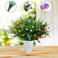 thumbnail image 4 of ZOELNIC Artificial Flowers for Outdoors, 6 Bundles Artificial Outdoor Plants UV Resistant Fake Plastic Flowers for Hanging Planter, Window Box Pot, Mix Color, 4 of 15