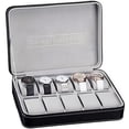 thumbnail image 6 of Fetcoi, PU Leather Watch Box Display Case Watch Cases Portable Travel Watch Box Organizer(10 Slots), 6 of 8