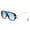 Black-Dual Blue, variant on Aviator Double Bridge Sunglasses, UV400 Protection, Unisex Metal Frame, 2026 New Arrival