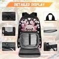 thumbnail image 3 of Pzuqiu Cherry Blossom Axolotl Kids Backpack for School Girls 8-12 4pcs School Backpacks Sets with Lunch Bag Pencil Case 17 Inch Bookpack with Shoulder Strap Camping Bacpack for Teens, 3 of 7