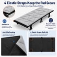 thumbnail image 3 of KingCamp Cot Mattress Pad-Cot Pads for Camping, Portable Cot Mattress Topper, Camping Mat Sleeping Pad, 75"x30" Cotton Quilted Pads for Camp Cots/RV Bunk, 3 of 8