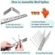 thumbnail image 3 of Bird Spikes For Pigeons Small Birds,stainless Steel Bird Spikes -no More Bird Nests & Poop-disassembled Spikes 10 Strips 10.82 Feet Coverage, 3 of 5