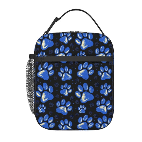 Dog Paw Lunch Bag, Reusable Insulated Lunch Box For Women Men, Thermal Lunch Tote For Office Workplace Travel,Portable Carrier