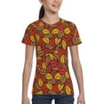 thumbnail image 4 of Honeii Fall Leaves Print Kids Boy T-Shirt,Breathable Round Neck Tee,Stylish Summer Tee for Boys, for Outdoor Activities and Casual Wear, 4 of 7