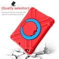 thumbnail image 2 of iPad 9.7 inch 5th/6th Gen 2017/2018 Case with Screen Protector, iPad Air 1 & 2 Case, iPad Pro 9.7 Case, Dteck Shockproof Heavy Duty Protective Cover Built-in 360 Rotating Kickstand, Red/Blue, 2 of 11