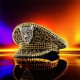 thumbnail image 6 of Yokua Funny Music Festivals Adult Carnivals Hat with Rivet Military Hat for Girls, 6 of 14