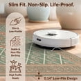 thumbnail image 6 of Design&I 8'x10' Washable Area Rug Snag-Free Retro Circle Round Botanical Scroll Border Circular Vintage Grid Playful for Dining Room, Large Office, Lounge, 6 of 7