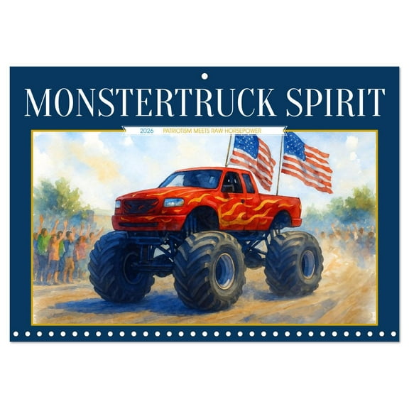 Monstertruck Spirit (Monthly Wall Calendar 2026 16.5 x 23.4 (open)), CALVENDO 14 Month Calendar