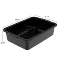 thumbnail image 5 of Nihenok 4 Pack Large Commercial Bus Boxes, 35 L Plastic Utility Bus Tote, Black, 5 of 9