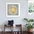 thumbnail image 3 of Art.com Mandala Delight IV Yellow Grey Art Print by Danhui Nai, White Frame Wall Art, 38" x 38", 3 of 5