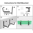 thumbnail image 2 of 2 PCS Adjustable Planter Box Bracket (6 to 12.5 Inches) for Flower Box Holders, Window Boxes Planters Hooks, Heavy Duty Wall Mount Holder for Windowsills, Garden, Fences, and Balcony - Black, 2 of 8