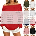thumbnail image 3 of Karymi Plus Size Tops for Women Solid Off the Shoulder Hoodie, Oversized Long Sleeve Loose Pullover Sweatshirt with Front Kangaroo Pocket for Autumn Winter, 3 of 9