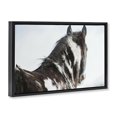 thumbnail image 3 of Stupell Industries Winter Herd Horse Portrait Black Framed Floater Canvas Wall Art design by Amy Carroll, 17 x 25, 3 of 9