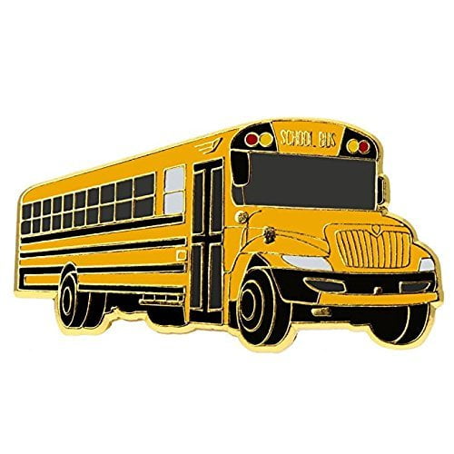 Yellow School Bus Lapel Pin - New Rider Pin