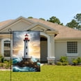 thumbnail image 2 of Amhnf Lighthouse Ocean Scene Garden Flag For Home Outdoor Garden Yard Decor 12x18 inch, 2 of 5