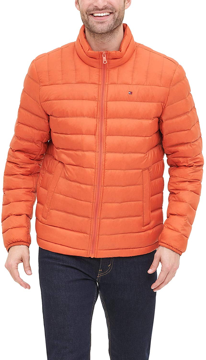 tommy hilfiger men's packable puffer jacket