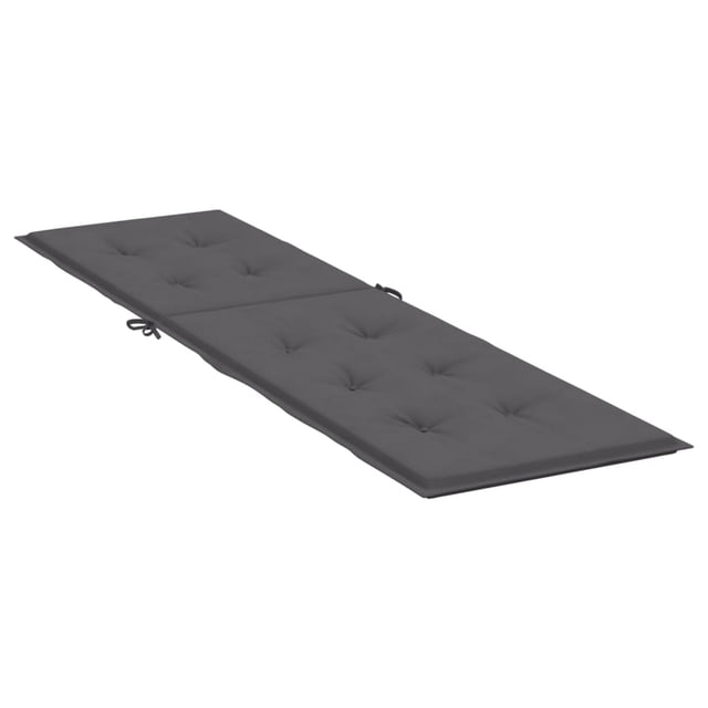 Silla de salón Benzara con cojín para exteriores, 180 x 50 x 4 cm, color gris