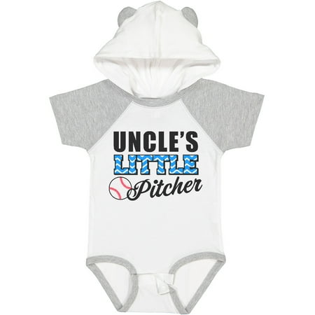 

Inktastic Baseball Uncles Little Pitcher Gift Baby Boy Bodysuit