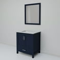 thumbnail image 5 of Jacques 30 in. W x 22 in. D Navy Blue Bath Vanity, Carrara Marble Top, and 28 in. Mirror, 5 of 9