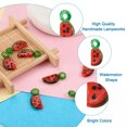 thumbnail image 4 of GKNET 10Pcs Fruit Food Lampwork Glass Charm Beads Watermelon Dangle Pendant 23-26mm, 4 of 6