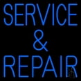 thumbnail image 1 of Blue Service And Repair 1 LED Neon Sign 16 x 16 - inches, Clear Edge Cut Acrylic Backing, with Dimmer - Bright and Premium built indoor LED Neon Sign for automotive store, and mall., 1 of 7