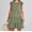 Green, variant on AOOCHASLIY Ladies' Holiday Dress Womens Summer Spring V Neck Ruffle Chiffon Elegant Waist Mini Short Swing Dresses