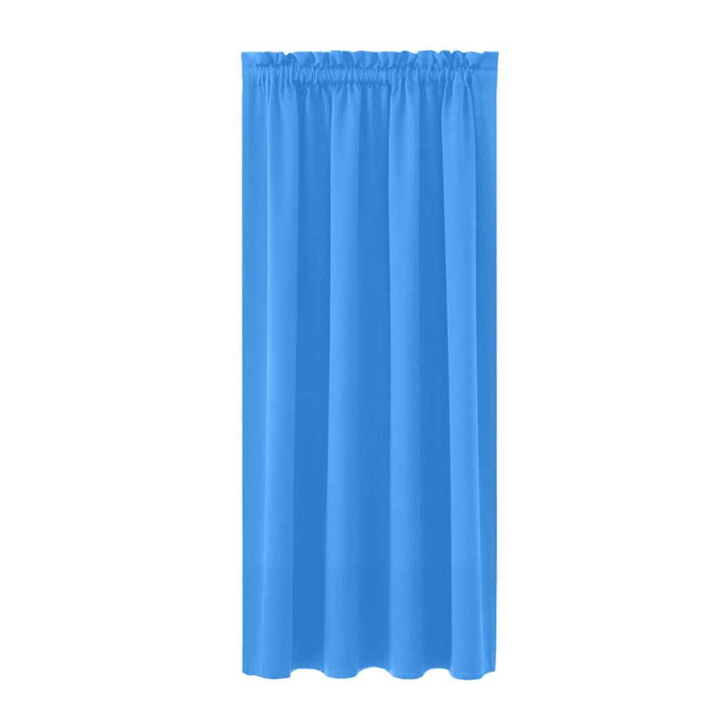 ZhyrZng Blackout Curtains 63 Inch Length, Energy Saving & Noise Reducing Bedroom Curtains, Rod Pocket Room Darkening Drapes for Bedroom Living Room,Set of 2 Curtain Panels(Blue)