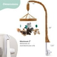 thumbnail image 5 of The Peanutshell Whimsical Woodland Baby Musical Crib Mobile, 12 Lullabies, 5 of 8