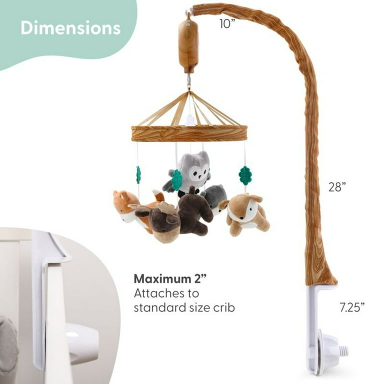 The Peanutshell Whimsical Woodland Musical Crib Mobile photo 4